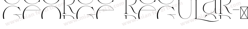 George Regular字体转换